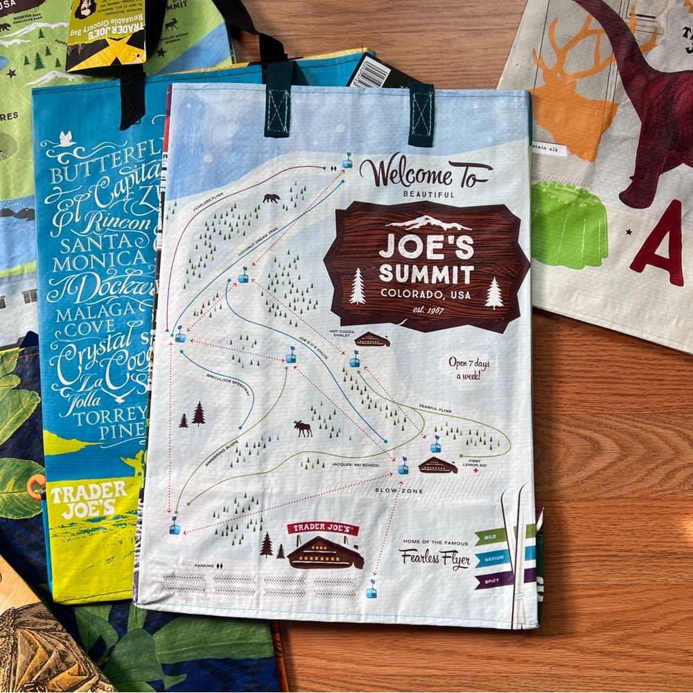 6 New Trader Joe’s State City Shopping Bags Gift Reusable Bundle - Picture 4 of 7